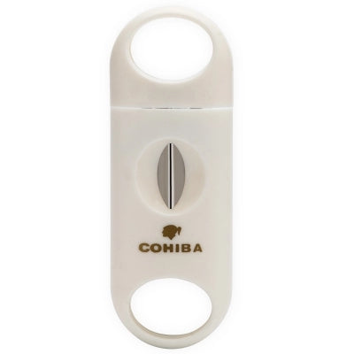 Plastic Handle Stainless Steel  V Shaped Blade Cigar Cutter