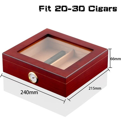Wood Cigar Travel Humidor Box Portable Cigar Case